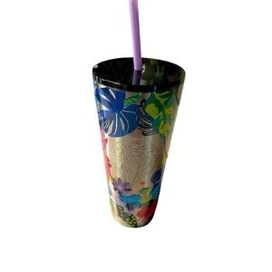 Starbucks new Hawaiian June release 2023 stainless steel floral venti tumbler